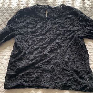 Black lace top